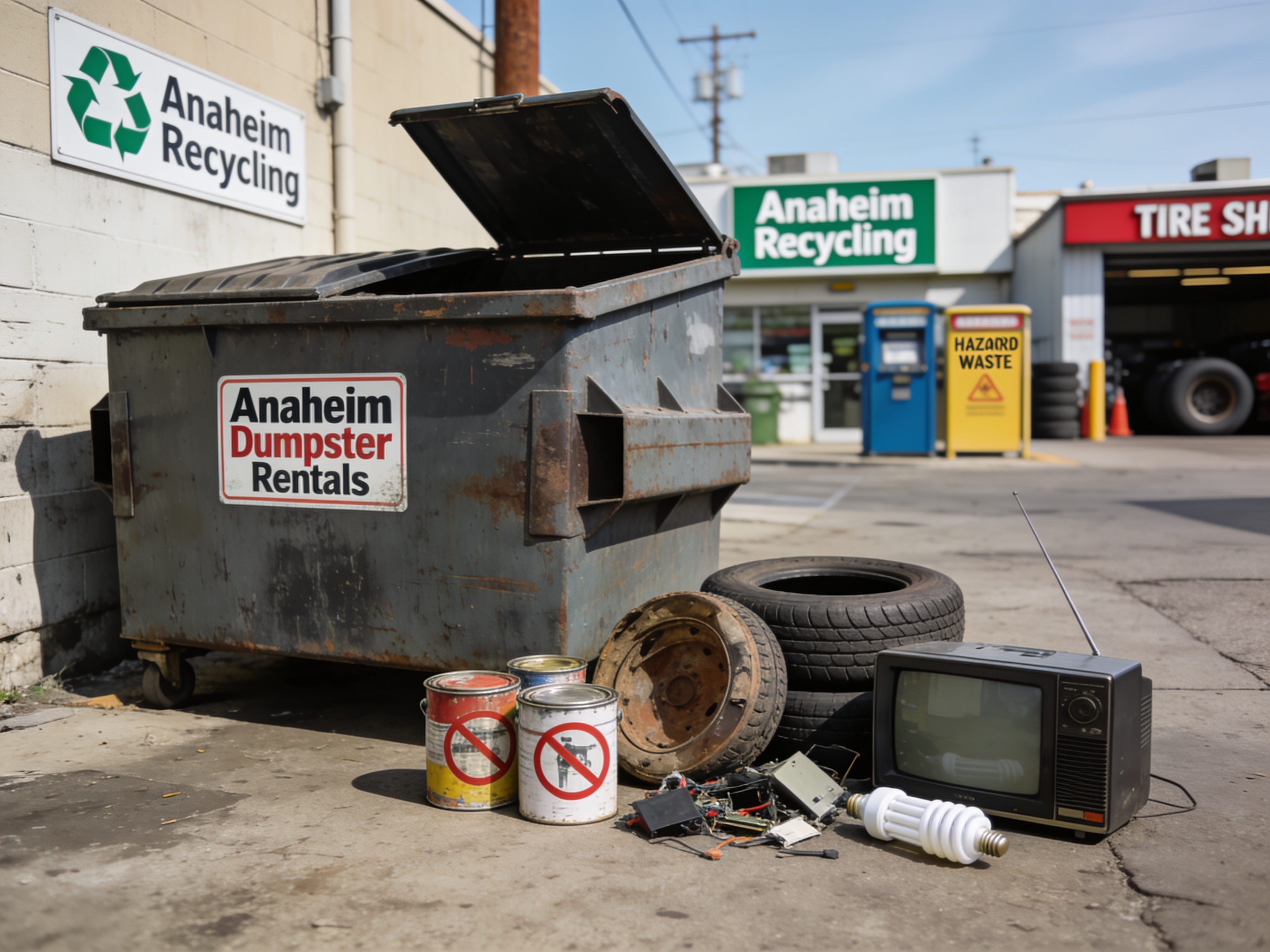 Prohibited Items in Anaheim Dumpster Rentals and Where to Take Them